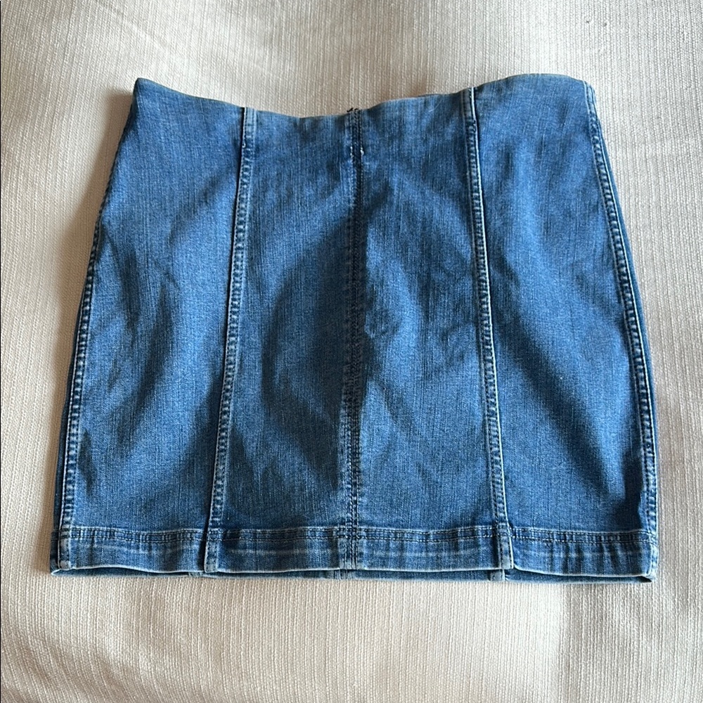 Free People Denim Mini Skirt